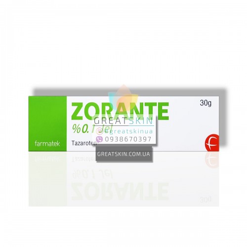 Zorante тазаротен 0.1% (аналог Tazorac) гель | 30г